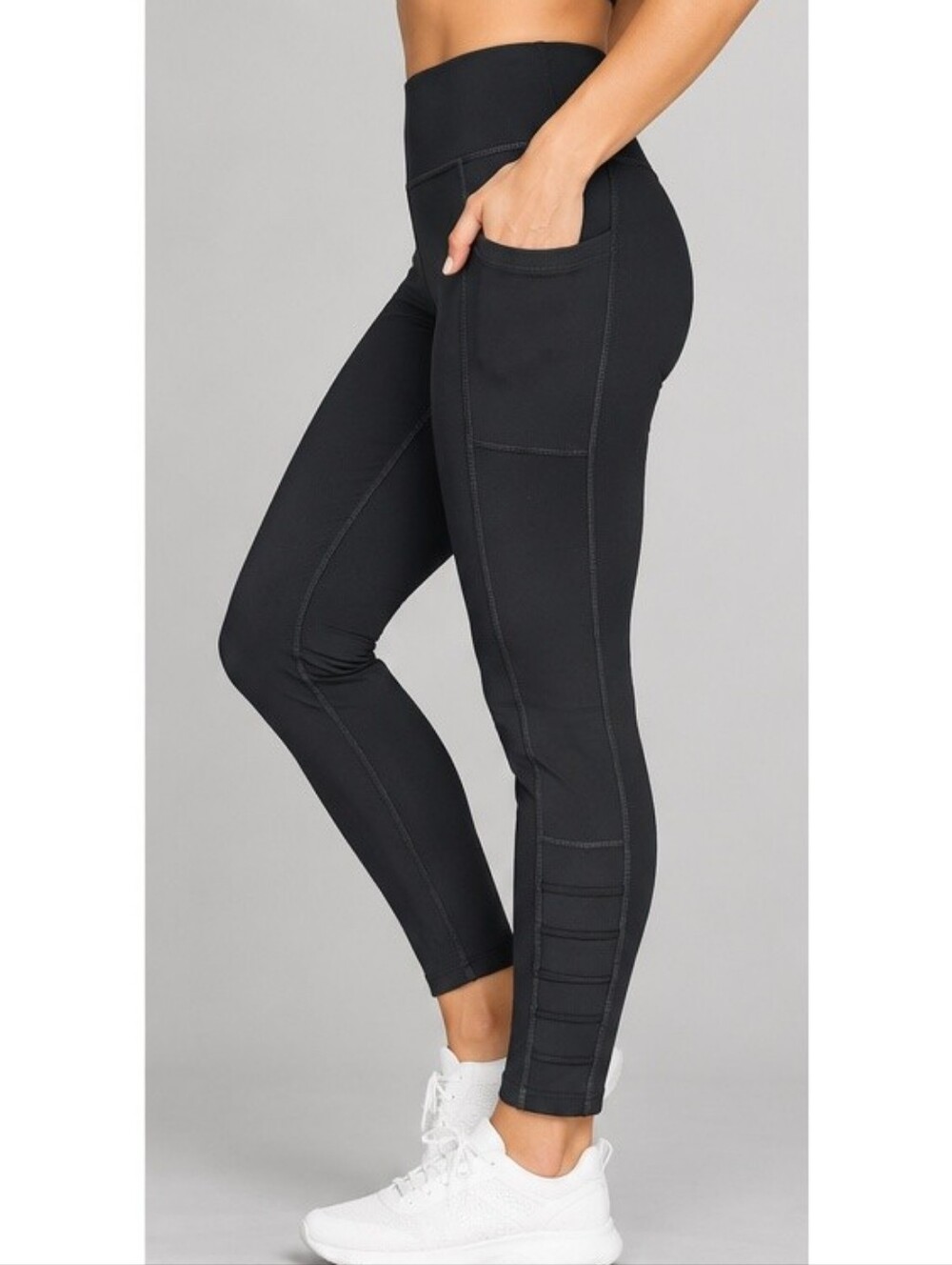 Oiselle Black Active Leggings with Side Pockets
